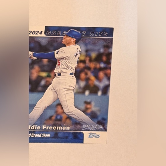 2025 Topps 2024  Greatest Hits Freddie Freeman # GH-10 Dodgers - Picture 5 of 8